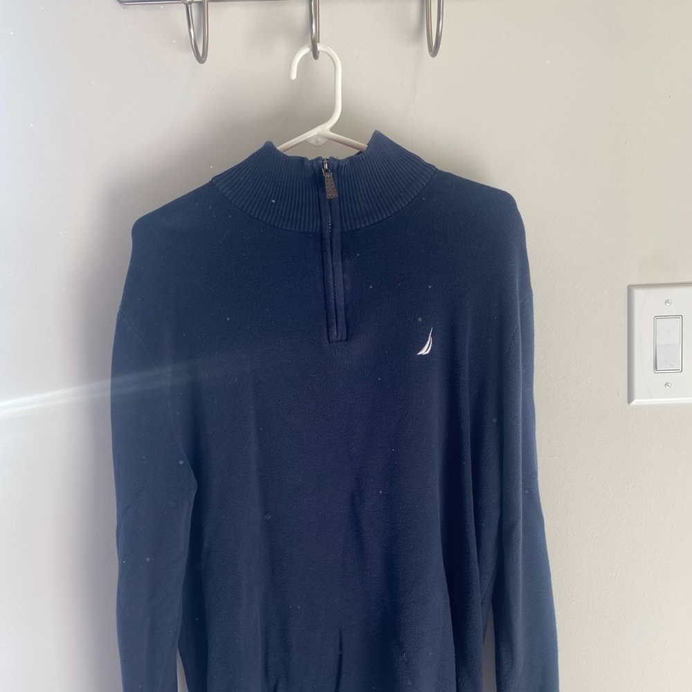 NAUTICA MENS 1/4 ZIP SWEATER